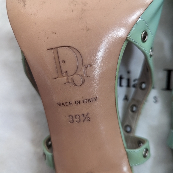 ❌ SOLD ❌ Vintage Christian Dior Turquoise Heels size 39.5 - Picture 12 of 15